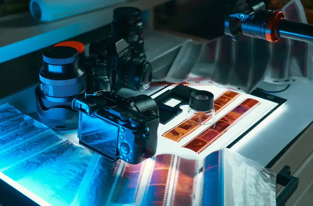 High resolution film scanner operating in the lab